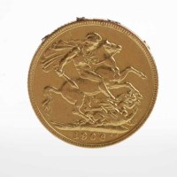 Lot 215A - EDWARD VII FULL SOVEREIGN DATED 1906