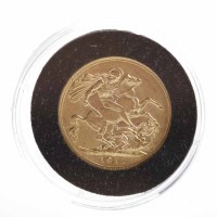 Lot 267 - GEORGE V GOLD FULL SOVERIEGN DATED 1911