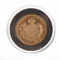 Lot 272 - SWEDISH 20 KRONER GOLD COIN DATED 1898