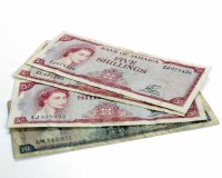 Lot 275A - GROUP OF FOUR BANK OF JAMAICA BANKNOTES DATED...