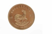 Lot 278A - GOLD KRUGERRAND DATED 1977