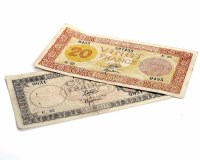 Lot 285A - BANQUE DE L'INDO-CHINE, DJIBOUTI 20 FRANCS...