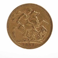 Lot 288 - EDWARD VII FULL SOVEREIGN DATED 1902