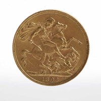 Lot 289 - VICTORIA OLD HEAD FULL SOVEREIGN DATED 1898