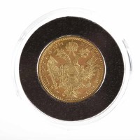 Lot 300 - AUSTRO-HUNGARIAN 1 DUKAT GOLD COIN DATED 1914