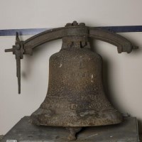 Lot 947 - ANTIQUE IRON CHURCH BELL of typical form, the...