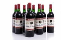 Lot 830 - CHATEAU LA DOMINIQUE 1966 (9) A.C. St Emilion,...