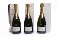 Lot 834 - BOLLINGER SPECIAL CUVEE BRUT (3) Champagne,...