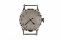 Lot 753 - GENTLEMAN'S LONGINES MILITARY ISSUE STAINLESS...