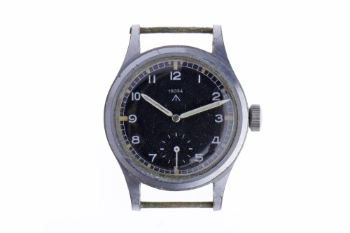 Lot 755 - GENTLEMAN'S MILITARY ISSUE STAINLESS STEEL...