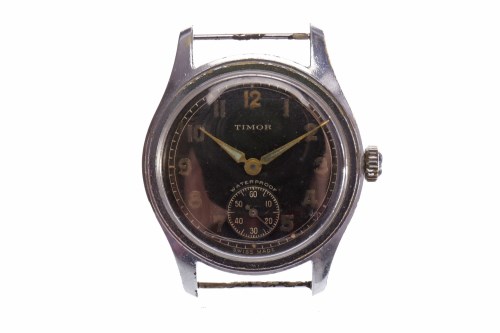 Lot 757 - GENTLEMAN'S TIMOR MILITARY ISSUE STAINLESS...