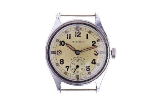 Lot 759 - GENTLEMAN'S TIMOR MILITARY ISSUE STAINLESS...