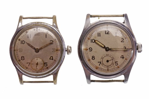 Lot 761 - TWO GENTLEMAN'S MILITARY ISSUE STAINLESS STEEL...