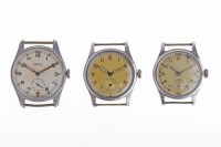 Lot 763 - GENTLEMAN'S ROTARY MILITARY ISSUE STAINLESS...