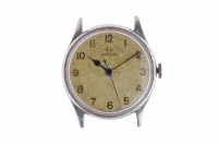 Lot 766 - GENTLEMAN'S OMEGA MILITARY ISSUE STAINLESS...