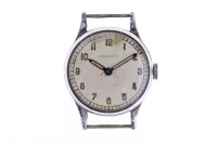 Lot 770 - GENTLEMAN'S LONGINES MILITARY ISSUE STAINLESS...