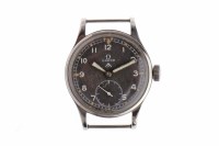 Lot 775 - GENTLEMAN'S OMEGA MILITARY ISSUE STAINLESS...