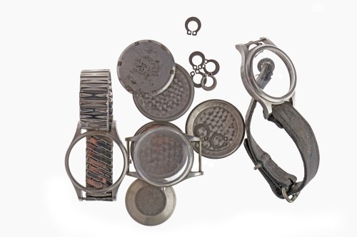 Lot 797 - GROUP OF VARIOUS MILITARY CASE BACKS AND...