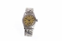 Lot 799 - GENTLEMAN'S CYMA MILITARY ISSUE STAINLESS...
