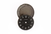 Lot 801 - LONGINES MILITARY ISSUE DIAL round, black with...