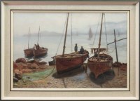 Lot 19 - * WILLIAM J MCCALLIEN (SCOTTISH), BEACHED...
