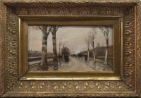 Lot 36 - MODERN EUROPEAN SCHOOL, WINTER SCENE WITH...