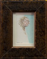 Lot 49 - * PETER HOWSON OBE, PROFILE mixed media on...