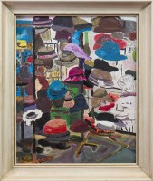 Lot 62 - FINLAY MACKINTOSH, HATS, EDINBURGH oil on...