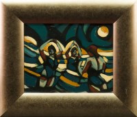 Lot 136 - * JAMIE O'DEA, DANCE oil on board, signed 20cm...