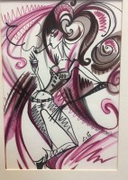 Lot 179 - * LAETITIA GUILBAUD, PINK COCKTAIL ink and...