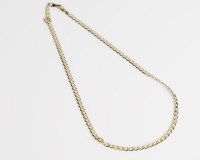 Lot 1688 - NINE CARAT GOLD CURB LINK NECKLACE marked 375...