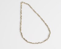 Lot 1689 - YELLOW GOLD TWISTED LINK NECKLACE marked 9CT...