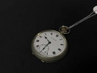 Lot 1 - SILVER PLATED POCKET WATCH by St. Magnus, with...