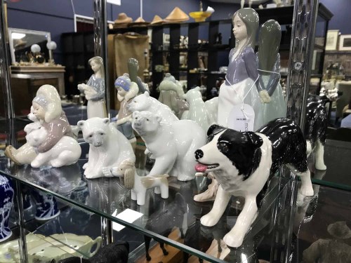 Lot 73 - LOT OF LLADRO FIGURES along with a Goebel...