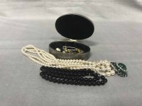 Lot 153 - LOT OF COSTUME JEWELLERY including synthetic...