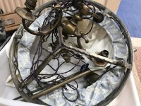 Lot 178 - ARTS AND CRAFTS RISE AND FALL CEILING LIGHT...