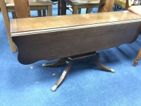 Lot 200 - DROP DOWN TABLE on four paw feet