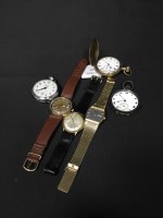 Lot 211 - LOT OF VARIOUS WATCHES including a silver...