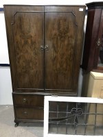 Lot 236 - MAHOGANY TWO DOOR CUPBOARD