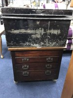 Lot 244 - WORK BOX AND SEWING BOX