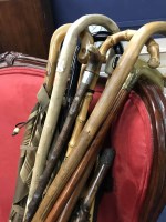 Lot 257 - LOT OF VINTAGE WALKING STICKS