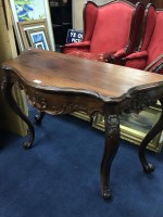 Lot 267 - MAHOGANY REPRODUCTION HALL TABLE of...