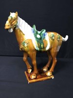 Lot 313 - CHINESE TANG DYNASTY STYLE MODEL OF A HORSE in...