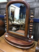 Lot 325 - VICTORIAN SHAVING MIRROR along with two...