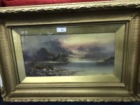 Lot 326 - D. HICKS - PAIR OF LOCH SCENES OIl on canvas,...