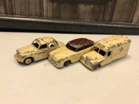 Lot 360 - GROUP OF DINKY MODEL CARS AND TRAILERS