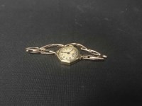 Lot 387 - LADY'S GOLD WRIST WATCH