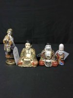 Lot 424 - FOUR SATSUMA FIGURES