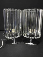 Lot 451 - TWO MODERN GLASS TABLE LAMPS