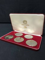 Lot 496 - SET OF 1977 TOWER MINT COINS IN CASE along...